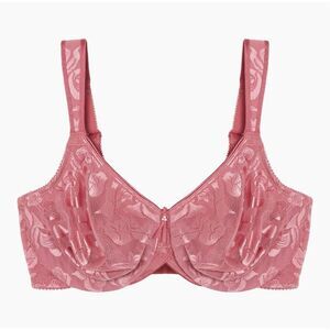 WACOAL NWT Awareness Full Figure Seamless PINK Underwire Bra 34DD